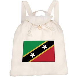 Azeeda 'Saint Kitts & Nevis' Canvas Rucksack/Backpack (RK00011199)