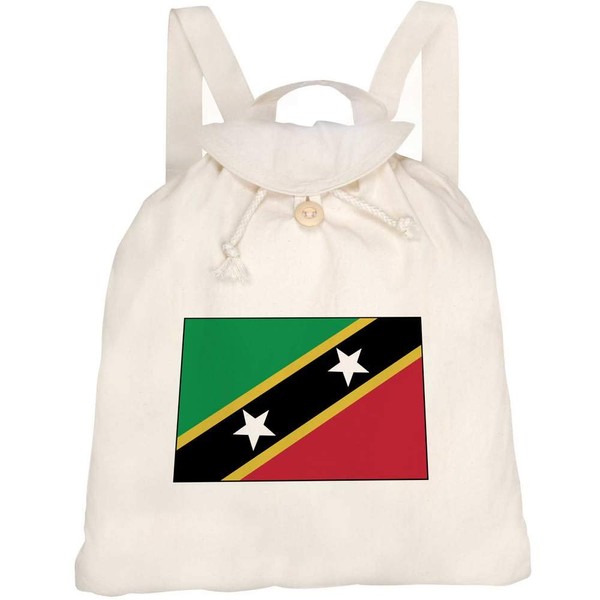 Azeeda 'Saint Kitts & Nevis' Canvas Rucksack/Backpack (RK00011199)