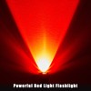 Yahenda 20 Pcs Red Flashlights Bulk Single Mode Red LED
