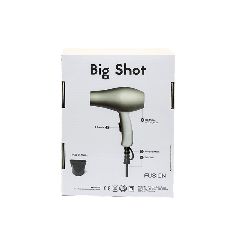 Fusion Big Shot Travel Metallic Dryer 1100 watts