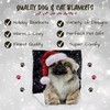 Pekingese Dog Blanket - Let it Snow - Super Soft