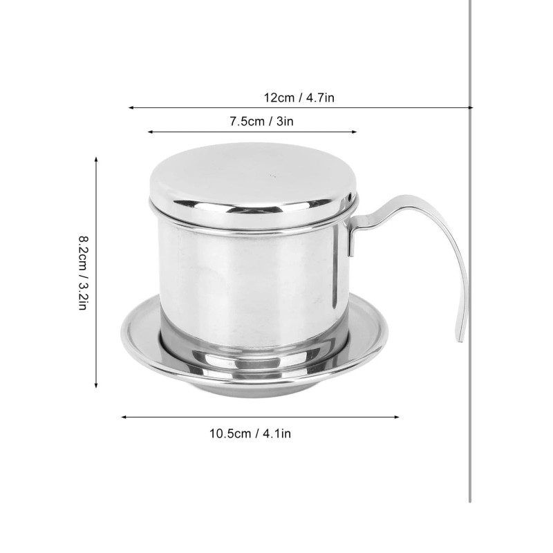Dianoo Vietnamese Coffee Filter Press Coffee Maker,