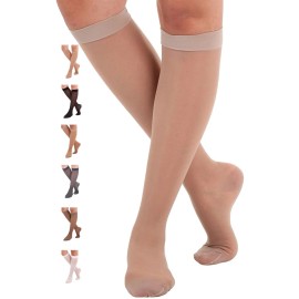 ABSOLUTE SUPPORT X Large Nude Medical Compression Socks For Varicose Veins And Swelling