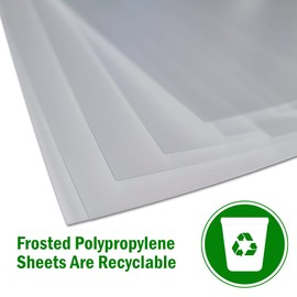 Essential Arts A4 Frosted Acetate 300 Micron Pack of 10 Sheets. Extra Thick Recyclable Polypropylene Binding Cover for Craft, Stencils and Gifts (210x297mm)