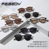 FEISEDY B1157 Sunglasses UV400 UV Protection Date Glasses, Round, Small,