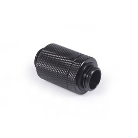 Alphacool ES D-Plug 21 mm G1/4 Male to G1/4 Male - Deep Black
