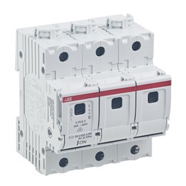 Neozed Load Disconnect Switch 3-Pin 400 Volt D01 10/16A or D02 20/25/32/35/40/50/63 Amp Set with Fuses and Fitting Sleeves for 35 mm DIN Rails (D02 | 3 x 50A (White)