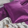 Hotel Purple Duvet Cover Single/Single Silk Like Satin Bedding Set