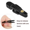 SAUYRASY 10Pcs Black Heavy Tension Snap Release Clips for Kites