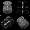 Cupcake Stand Multi Round Tiers Transparent Acrylic High Stability Cupcake
