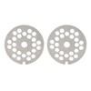2pcs Meat Grinder Plate Disc Blade Sharpness Blade Rustproof Reusable