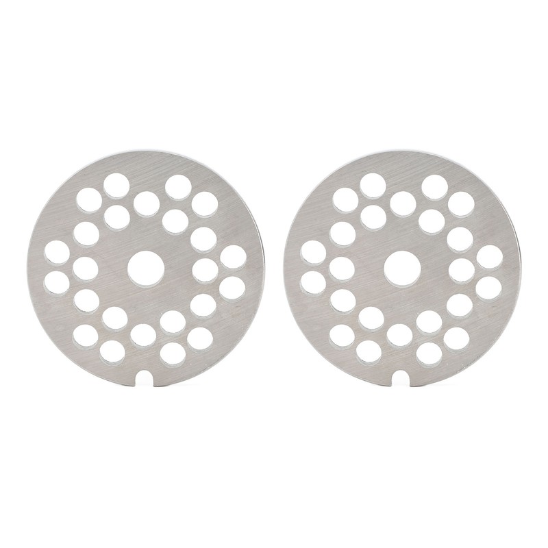 2pcs Meat Grinder Plate Disc Blade Sharpness Blade Rustproof Reusable