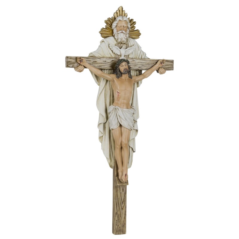 Grace4Joy Holy Trinity Wall Cross, 12.5 Inches Holy Trinity Crucifix