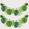 Hemasa Tropical Leaf Banner Hawaii Luau Party Leaves Garland Summer