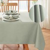 SASTYBALE Rectangle Tablecloth - Linen Textured Table Cloth Water Resistant