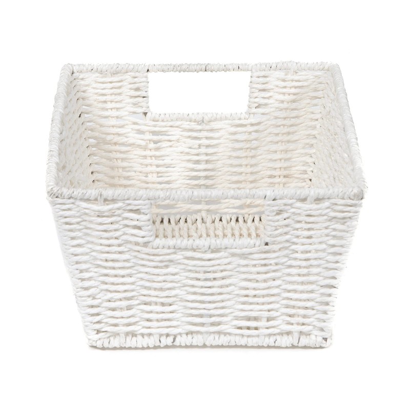 Compactor Etna Flechtkorb, Weiß, 31cmx24cmx14cm