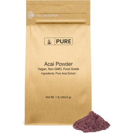 PURE ORIGINAL INGREDIENTS Acai Powder (1 lb) Superfood, Vegan, Non GMO