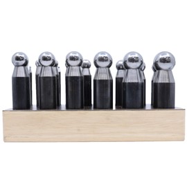 Dapping Punch Set Deluxe 7/64" -1" Set of 24