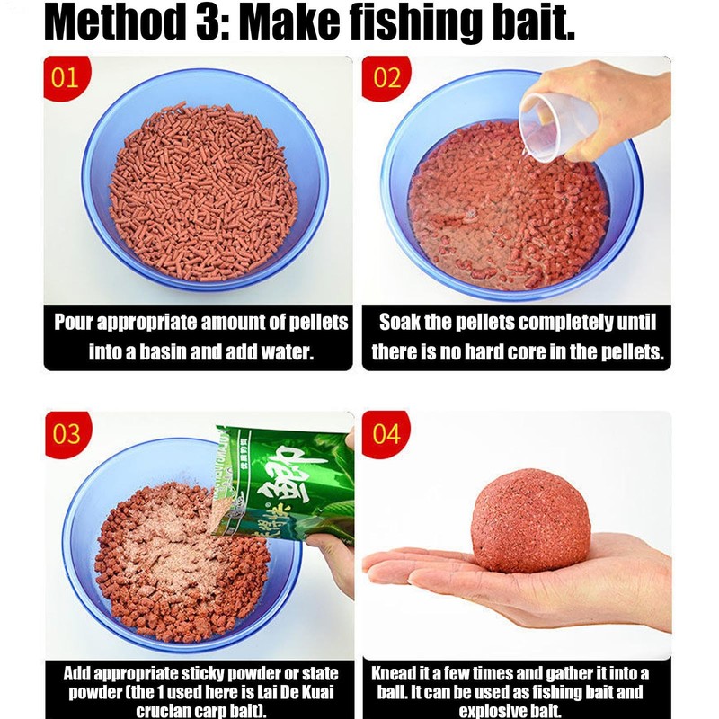 Fishing Bait Pellets,Catfish Bait Chunks - Hook up Grass Carp