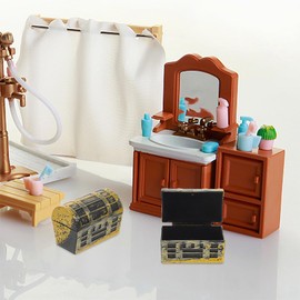 6PCS Miniature Pirate Chest Model - Vintage Dollhouse Treasure Box Ornament for Party Decoration and Collectible Gift