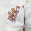 Powder Chain Ball Stone Handmade Nail Tip - Oval /