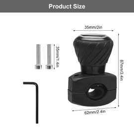 Universal Steering Wheel Knob Spinner Steering Wheel Tractor Steering Wheel Rotary Knob Steering Aid Universal Steering Wheel Knob for Car Truck Tractor Forklift etc. Black