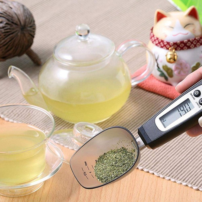 Digital Kitchen Scales with Measuring Spoon, Spoon Scales with Dosing