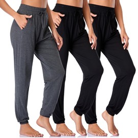Envlon Womens Yoga Sweatpants for Women High Waisted Jogging Pants Workout Drawstring Comfy Casual Lounge Pants with Pockets