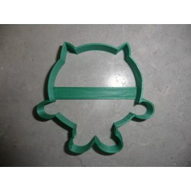 AJT MIKE OUTLINE ONE EYED GREEN MONSTER CARTOON CHARACTER COOKIE CUTTER USA PR3223
