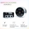 Aurora Pedal automático estético Aurora 2 Tattoo, color negro, fuente