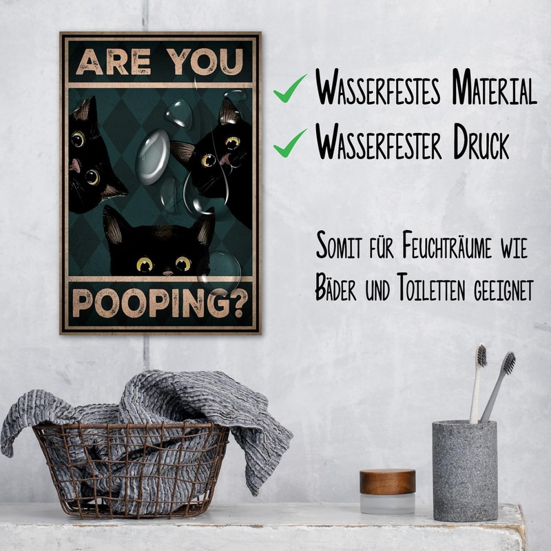 Are You Pooping Sign Funny Gift Idea for Toilet and