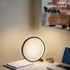 25CM Circular LED Bedroom Table Lamp Dimmable Round Decorative Night