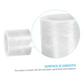 Healeved 3 Rolls Beauty Plastic Wrap Lip Semi-permanent Film Embroidered Cling Film Makeup Accessories Eyelash Tape Makeup Tape Semi-permanent Cling Film Claw Finger Rings Lips Glue Tape Pp