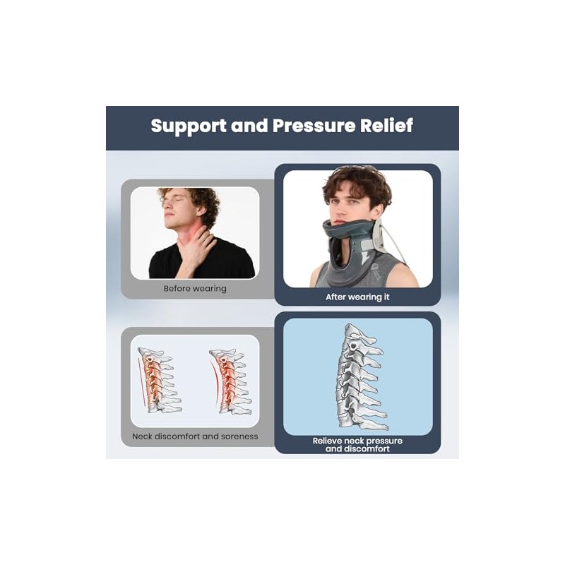 Dispositivo de tracción cervical para el alivio del dolor cervical