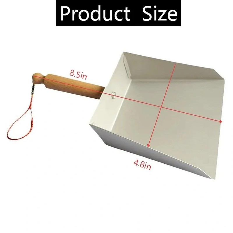 VBQFDPH Compact Dust Pan - Mini Stainless Steel Handheld 8.5