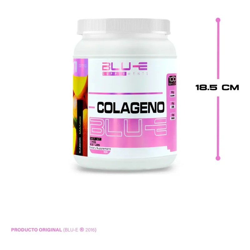 Colágeno Hidrolizado Blu-e 1kg Varios Sabores 100 Servicios
