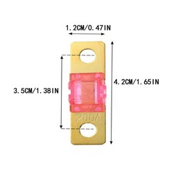 200A, 200A AMI, 200A AMI Fuse, AMI Fuse 200A, 200 amp AMI Fuse, 200A AMI Fuse, 200A AMI Bolt 32V, 200A ANS Bolt, 200A AMP Midi Fuses Suitable for Automotive and Marine Audio and Video Systems (6 PCS)