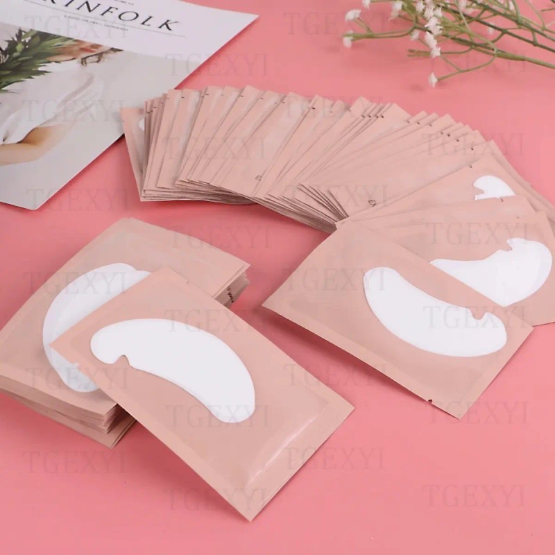 100 Pzs Parches Empaque Hidrogel Para Ojos Pestañas Mink