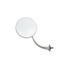 Swan Neck Stainless Driver Side Door Rear View Mirror, 4