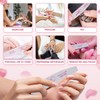 12PCS Professional Nail Files Double Sided Emery Board 100/180 Grit