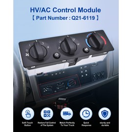 Q21-6119 HVAC A/C Heater Climate Control Module Panel Switch Replacement for Peterbilt Trucks 337 348 389 Temperature Control Panel Q216119