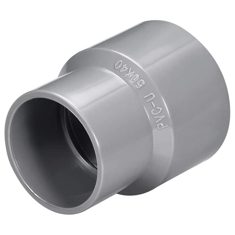 TOP-VIGOR 2pcs PVC DWV Reducer Coupling Schedule 40 Grey 32mm