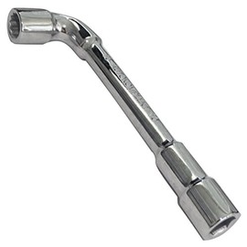 Aerzetix: 10mm, Dual End , Angled, HEX and 12-Sides Socket Wrench, C17111