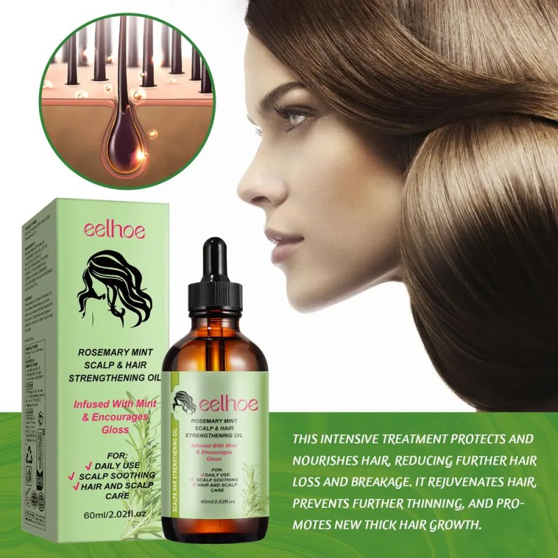 Aceite Esencial Eelhoe Rosemary Hair Care, Reparador Para Ca