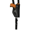 Barsony New Black Leather Vertical Shoulder Holster Compatible with Glock