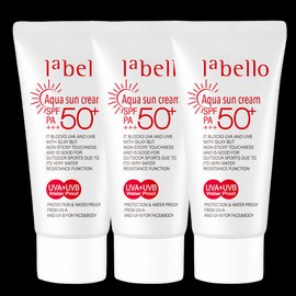 by label (Surprise) 2 Aqua sunscreens + 1 more / SPF50+ PA+++ 50ml waterproof sunscreen / (깜짝) 아쿠아 썬크림 2개+1개더 / SPF50+ PA+++ 50ml 워터프루프 선크림