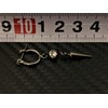 Akusetia Titanium Ring Earrings, Hoop Earrings, Metal Black, Black, Simple,