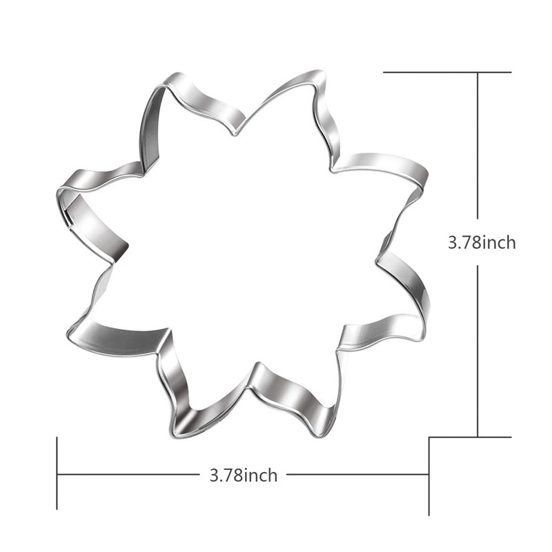 LUBTOSMN Sun Cookie Cutter-3.78 inch-Summer Biscui Cookie Cutters Fondant Molds