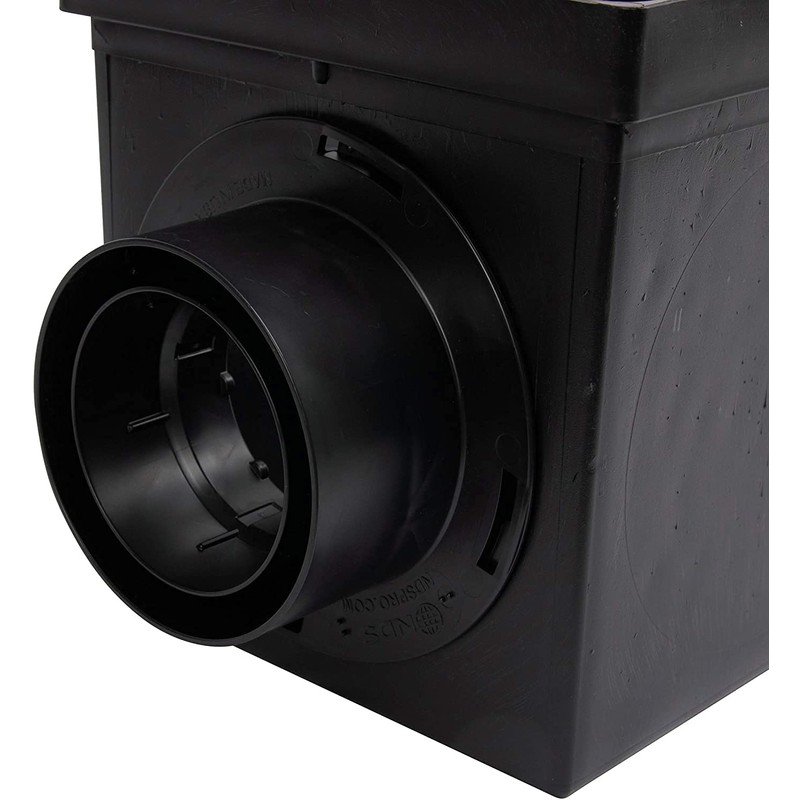 NDS 900BKITRTL1PK Square Kit with 2-Opening Catch Basin, 2 Adapters,