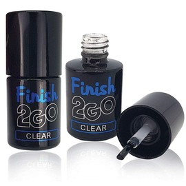 Finish 2GO High-Gloss Sealer Clear Sealing Gel without Sweat Layer 10 ml in Brush Bottle